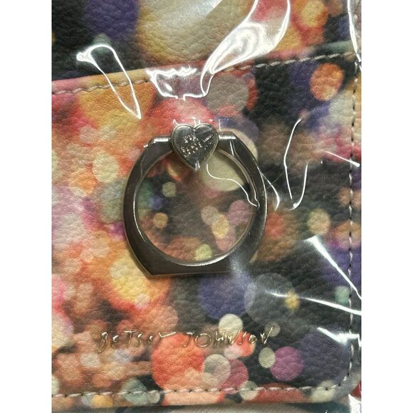 Betsey Johnson Phone Ring Stand - Stick on Card Holder Wallet -Bubble Design NWT - Picture 3 of 8